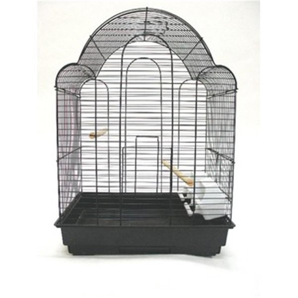 Yml YML 1704BLK Shell Top Bird Cage in Black 1704BLK